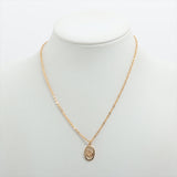 Christian Dior Logo Gold Necklace Costume Jewellery
