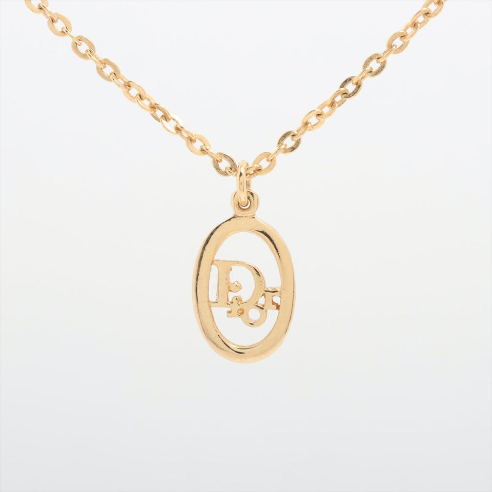 Christian Dior Logo Gold Necklace Costume Jewellery