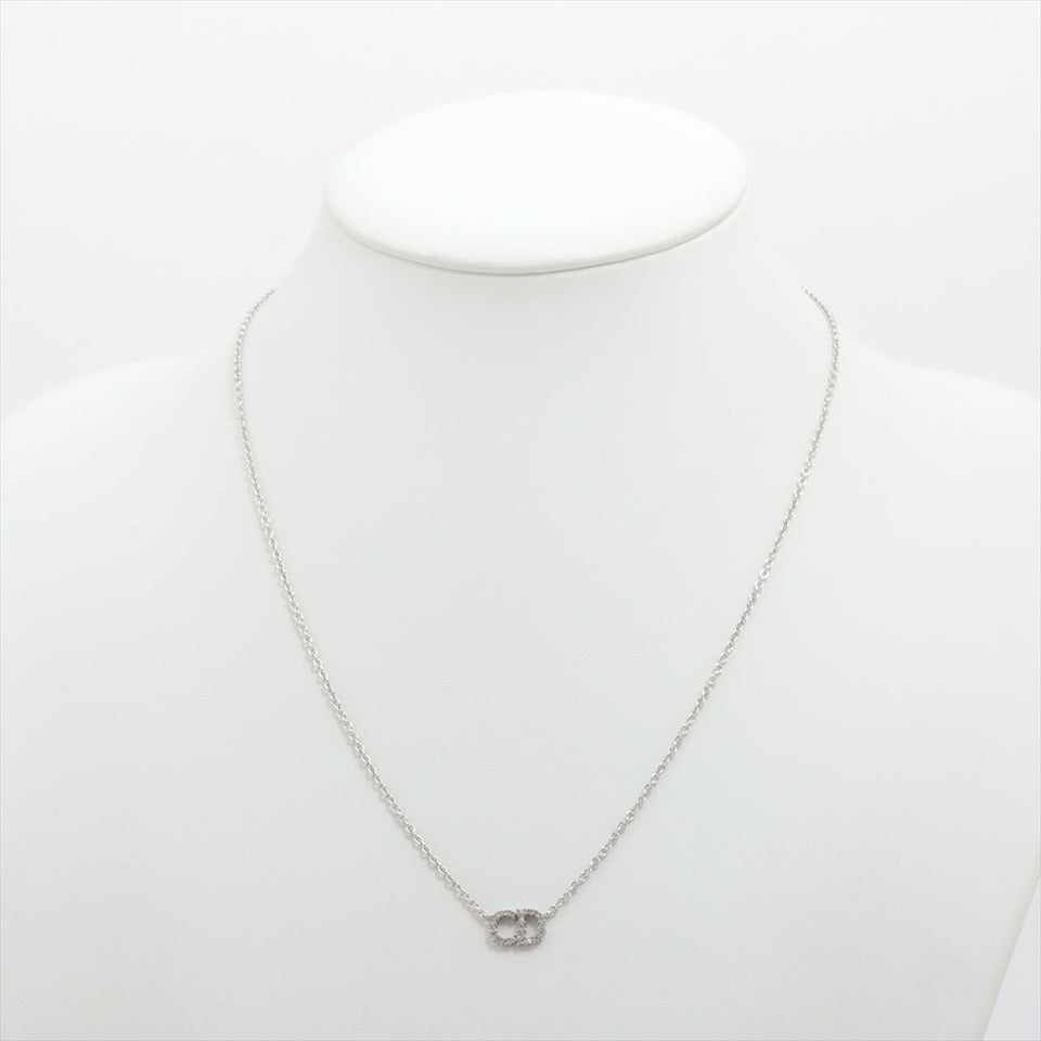 Dior Clair D Lune Silver Rhinestone Necklace Costume Jewellery