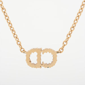 Christian Dior Clair D Lune CD Gold Rhinestone Necklace Costume Jewellery