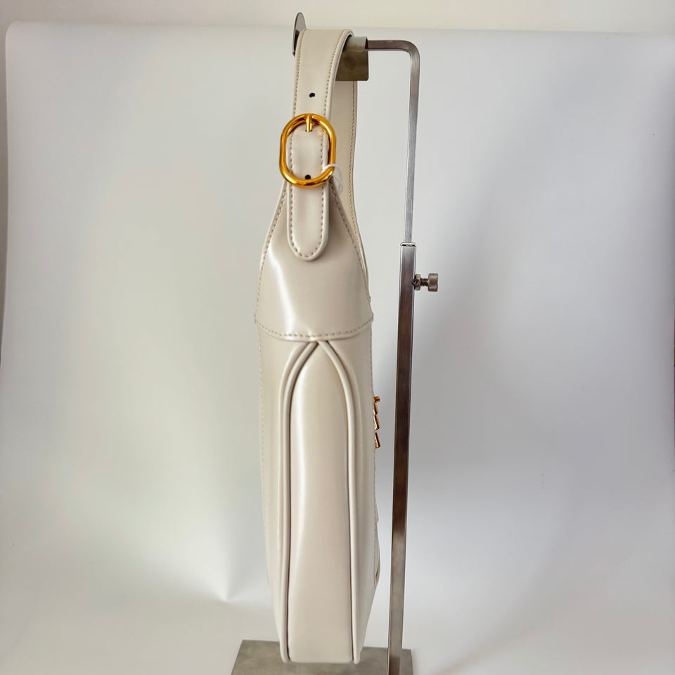 Gucci Jackie 1961 Small Leather Bag White with Strap