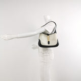 Gucci Jackie 1961 Small Black and White Leather Bag
