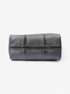 Christian Dior Mini Boston Honeycomb Black  Coated Canvas