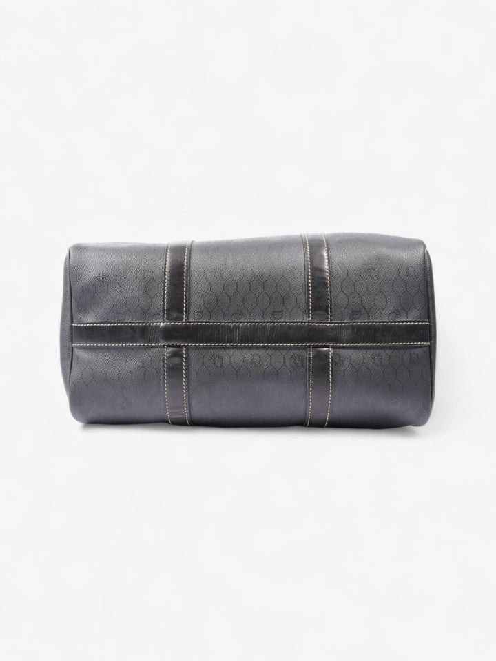 Christian Dior Mini Boston Honeycomb Black  Coated Canvas