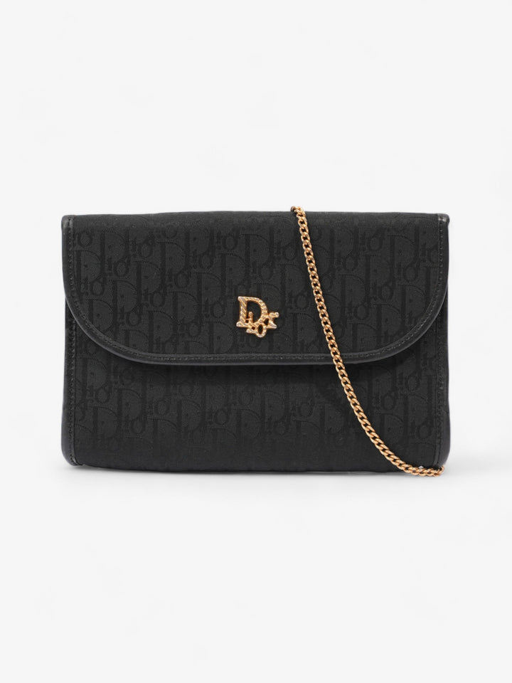 Christian Dior Vintage Trotter Chain Black Diorissimo Canvas