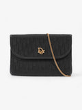 Christian Dior Vintage Trotter Chain Black Diorissimo Canvas