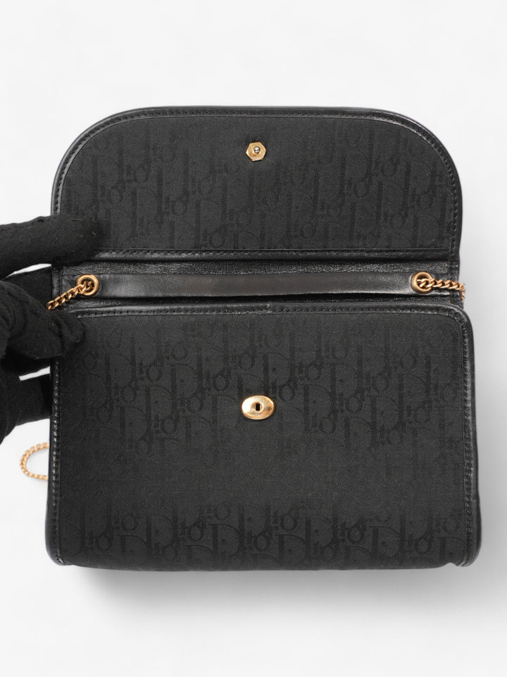 Christian Dior Vintage Trotter Chain Black Diorissimo Canvas