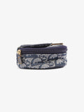 Christian Dior Trotter Saddle Pouch Blue Oblique Cotton