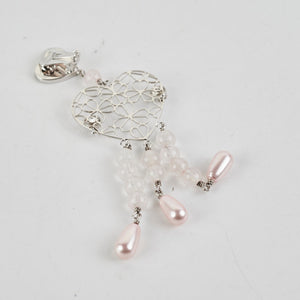 Christian Dior Heart Pink Clip On Earrings Costume Jewellery