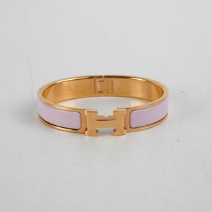 Hermes Clic H Bracelet GM Size - Rose Dragree