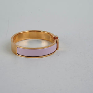 Hermes Clic H Bracelet GM Size - Rose Dragree