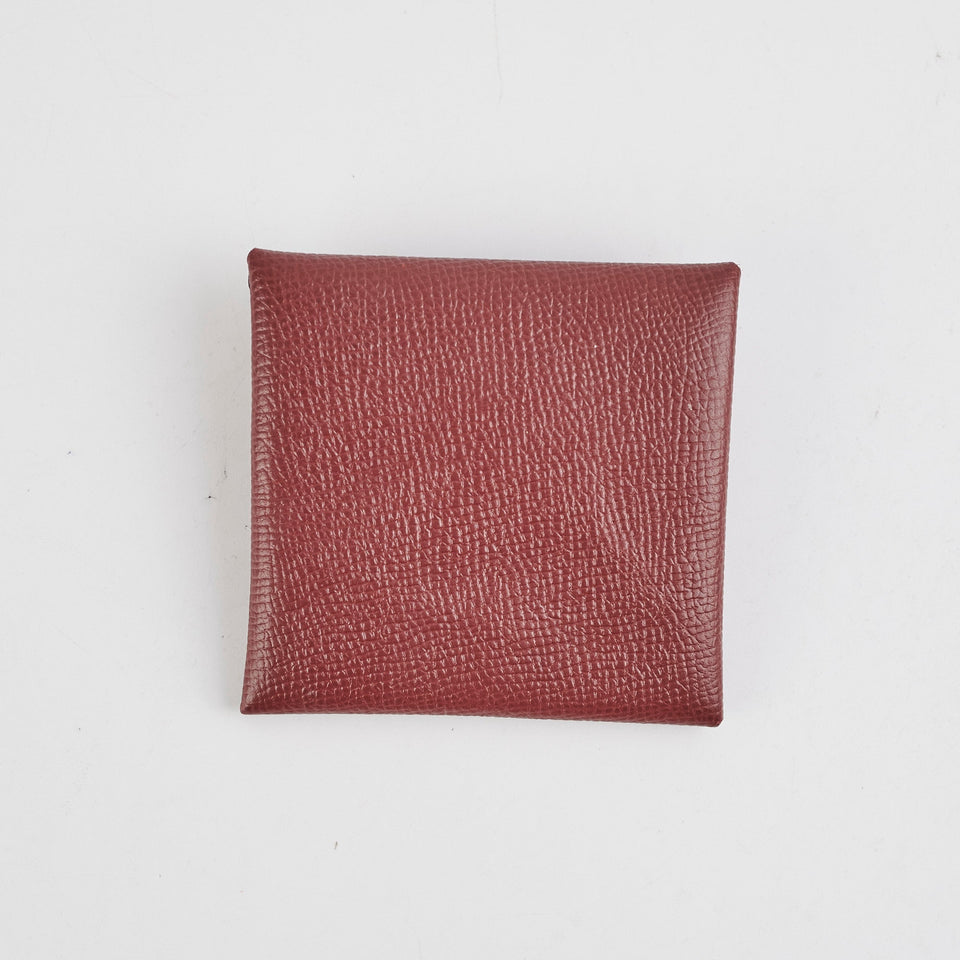 Hermes Bastia Coin  Alice Bags Rouge H C Stamp