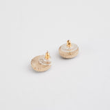 Chanel Vintage Style Round Stud Earrings