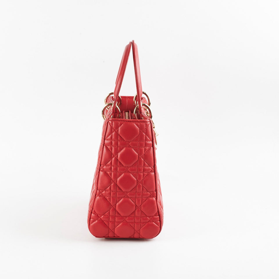 Dior Medium Lady Dior Red