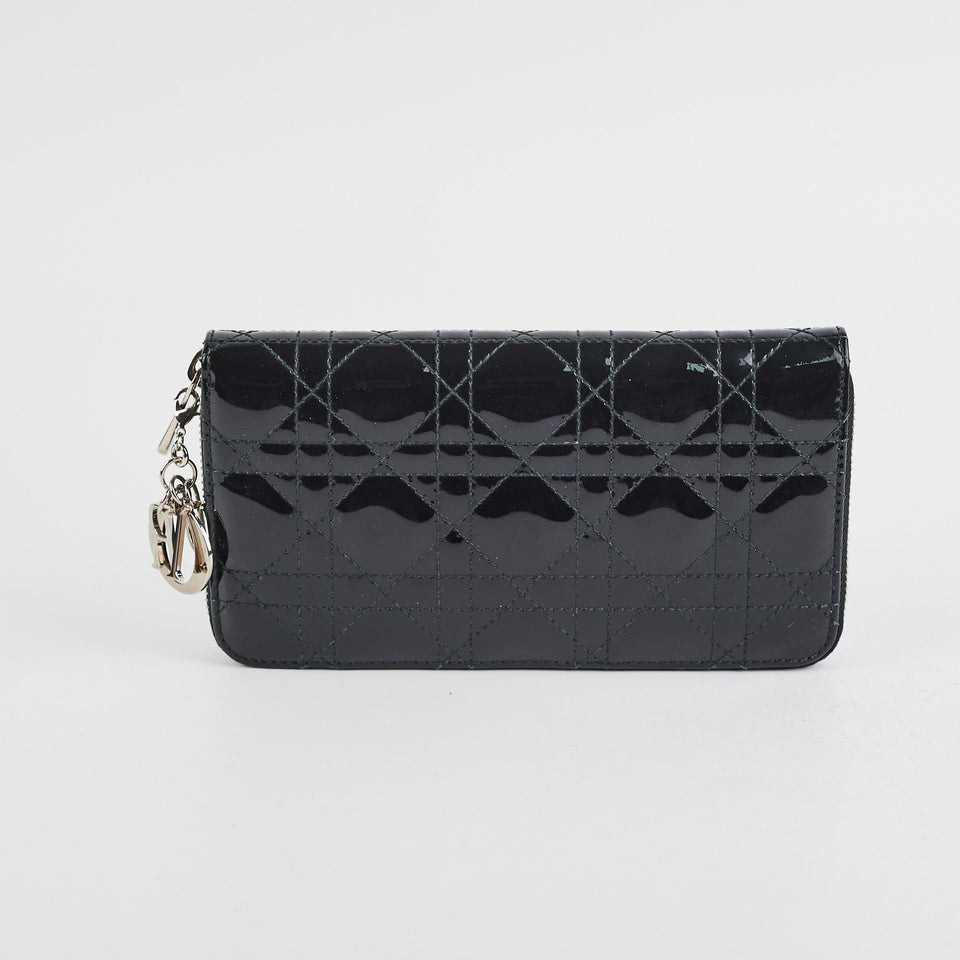 Dior Zippy Long Wallet Black