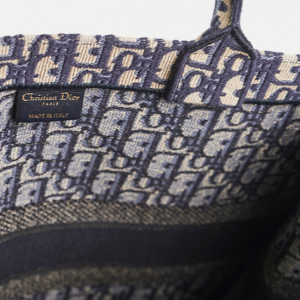 Christian Dior Large Book Tote Navy