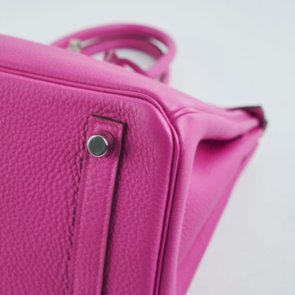 Hermes Birkin 25 Magnolia C Stamp