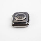 Hermes 40mm Apple Watch (Series 6) Stainless Steel Case (Fauve Barenia Single Tour/Orange Strap))