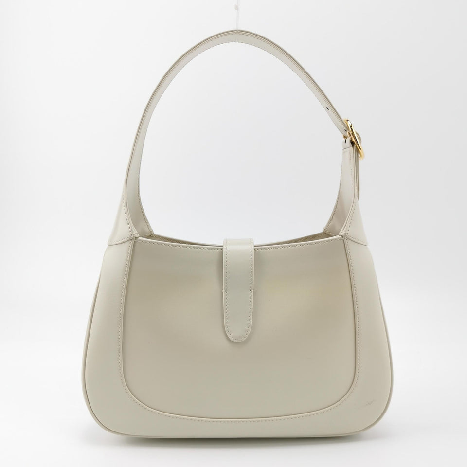Gucci Jackie 1961 Small Leather Bag White with Strap