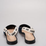 Christian Dior J'ADior Denim Patchwork Slingback Flats size 38