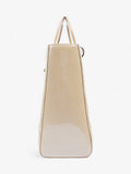 Christian Dior Lady Dior Natural Patent Leather Large