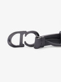 Christian Dior CD Belt Black Leather 90cm