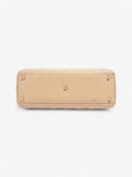 Christian Dior Lady Dior Beige Lambskin Leather Large