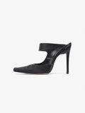 Christian Dior Strap Pointed Heels 110mm Black Satin EU 39 UK 6