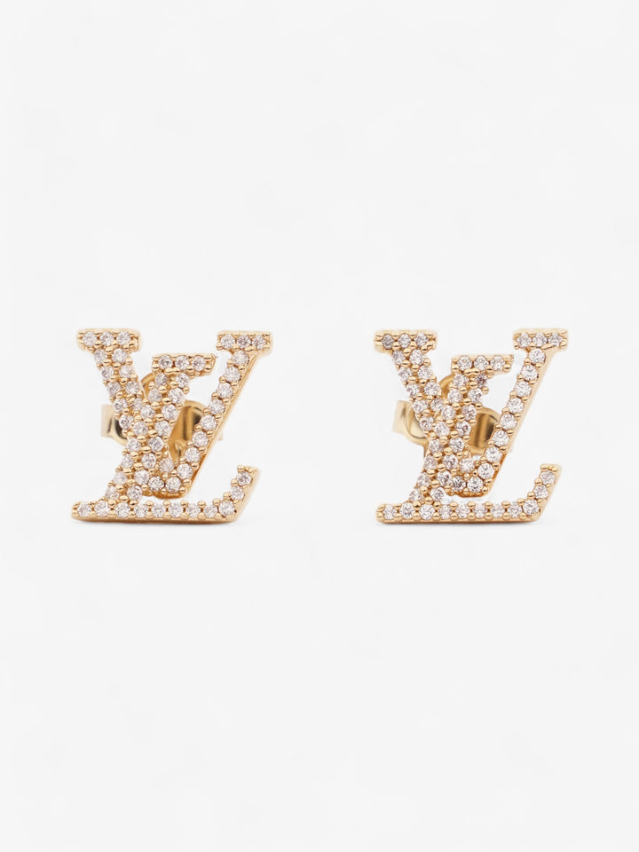 Louis Vuitton LV Iconic Earrings Gold / White Base Metal