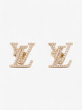 Louis Vuitton LV Iconic Earrings Gold / White Base Metal