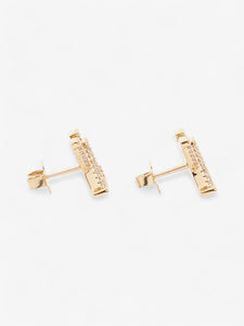 Louis Vuitton LV Iconic Earrings Gold / White Base Metal