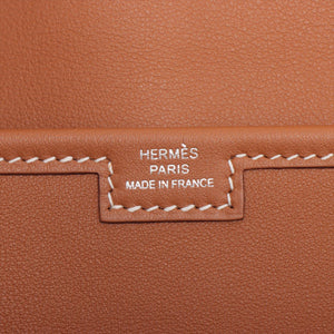 Hermes Jige Clutch Gold