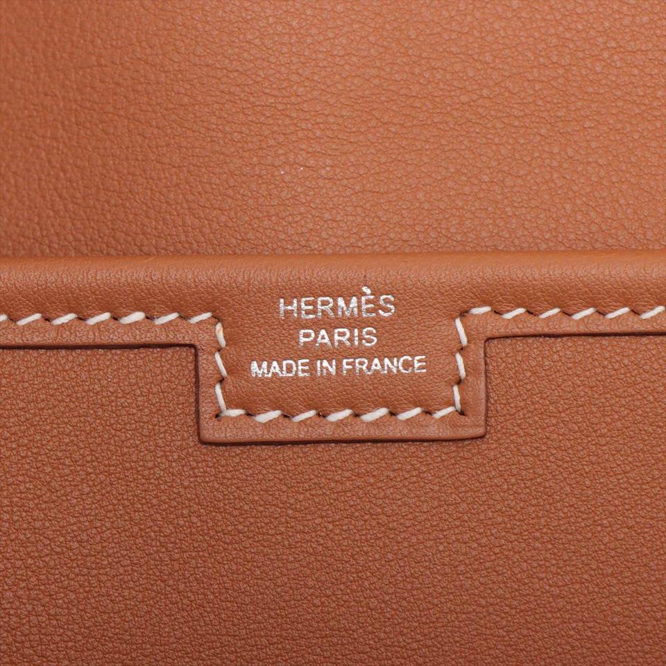 Hermes Jige Clutch Gold