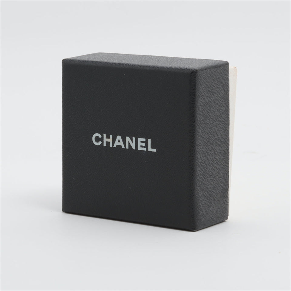Chanel Coco Logo Rhinestone Silver Stud Earrings Costume Jewellery