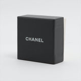Chanel Coco Logo Rhinestone Silver Stud Earrings Costume Jewellery