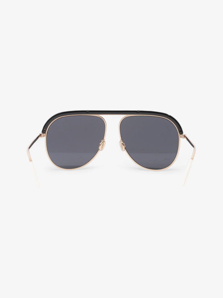 Christian Dior DiorDesertic Sunglasses Black / Gold Acetate 145mm