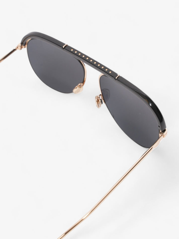 Christian Dior DiorDesertic Sunglasses Black / Gold Acetate 145mm