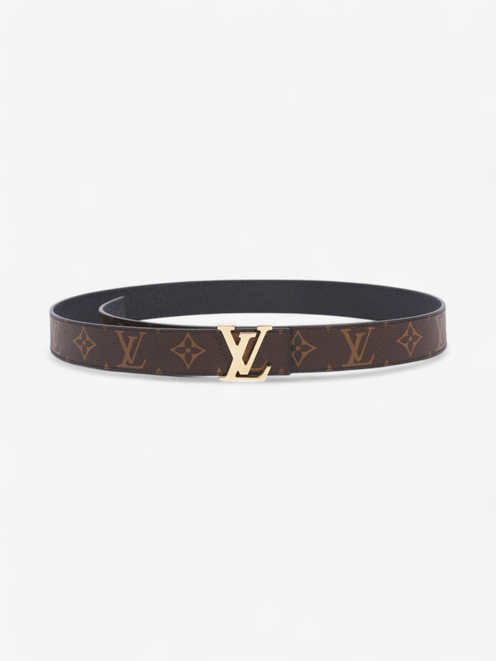Louis Vuitton 30mm Reversible Belt Monogram / Black Coated Canvas 85cm 34"