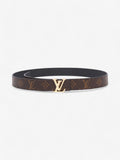 Louis Vuitton 30mm Reversible Belt Monogram / Black Coated Canvas 85cm 34"