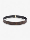 Louis Vuitton 30mm Reversible Belt Monogram / Black Coated Canvas 85cm 34"