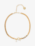 Christian Dior Dior Pearl Detailed Necklace Gold Base Metal