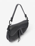 Christian Dior Saddle Bag Black Leather