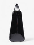 Christian Dior Lady Dior Black Patent Leather Large
