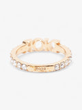 Christian Dior Dio(r)evolution Ring Gold / White Base Metal Large