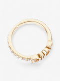 Christian Dior Dio(r)evolution Ring Gold / White Base Metal Large (Circumference - 55mm)