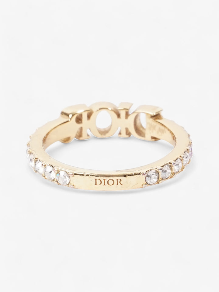 Christian Dior Dio(r)evolution Ring Gold / White Base Metal Large (Circumference - 55mm)