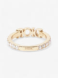 Christian Dior Dio(r)evolution Ring Gold / White Base Metal Large (Circumference - 55mm)