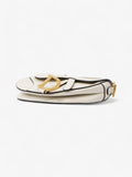 Christian Dior Saddle Bag White Calfskin Leather Mini