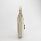 Gucci Jackie 1961 Small Leather Bag with Adjustable Strap Size White