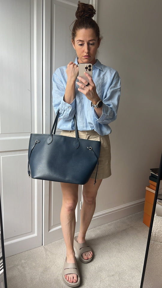 Louis Vuitton Neverfull MM Indigo Epi Leather (RRP £1,740)